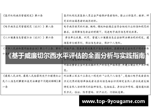 《基于威廉切尔西水平评估的全面分析与实践指南》